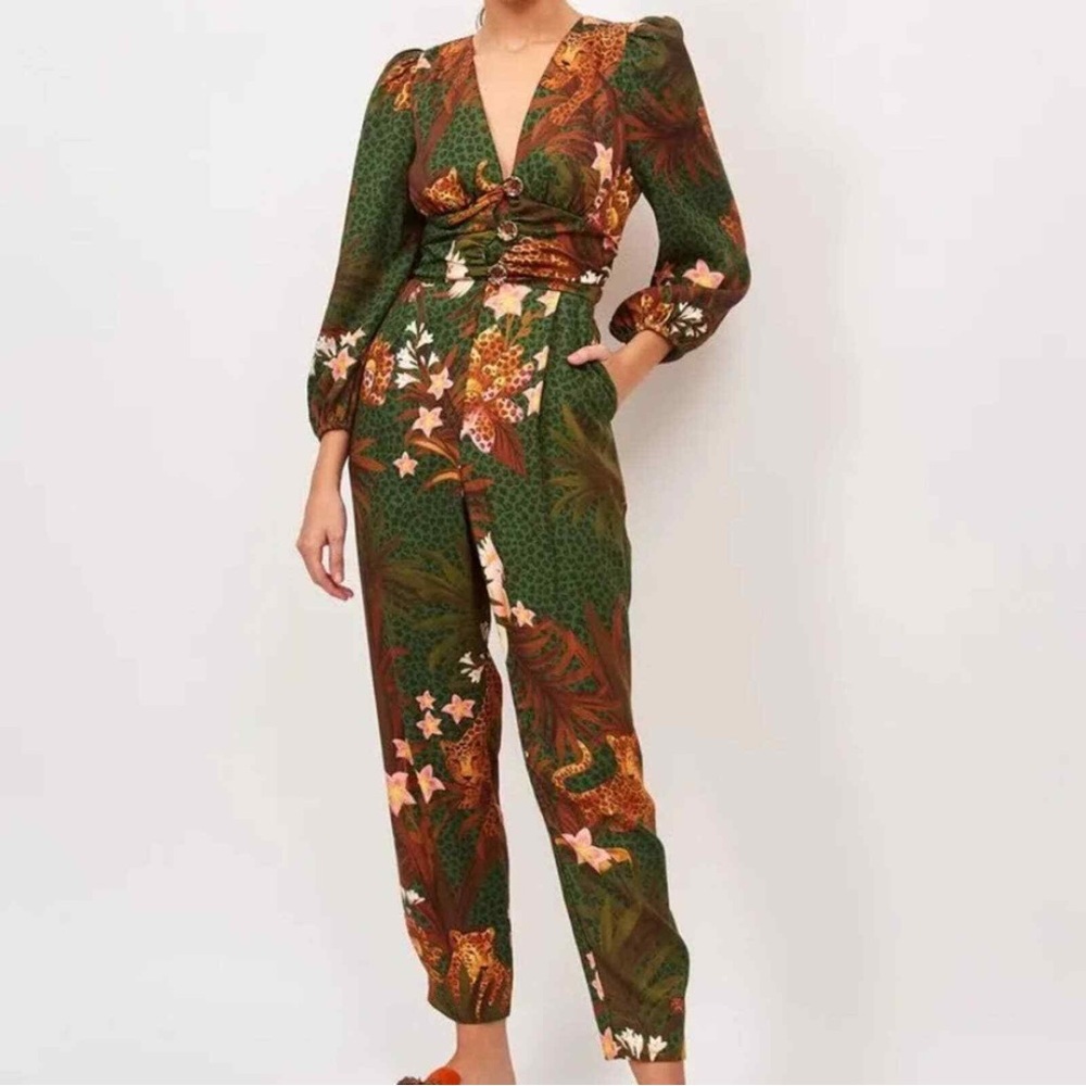 FARM Rio Wild Leopard Jumpsuit